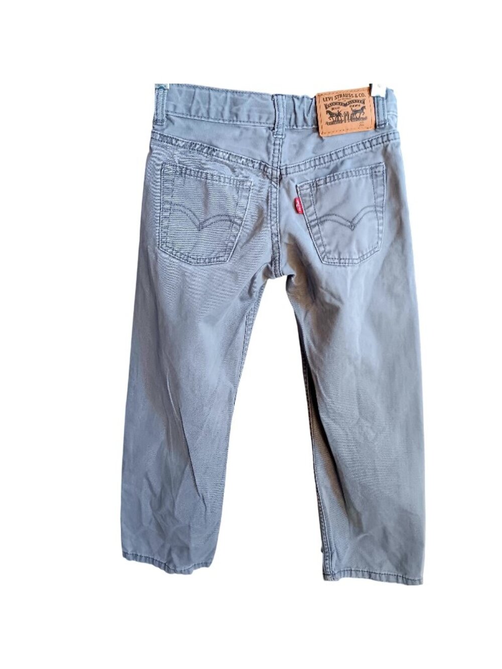 Boys Gray Denim Jeans 7 Reg Levis 505